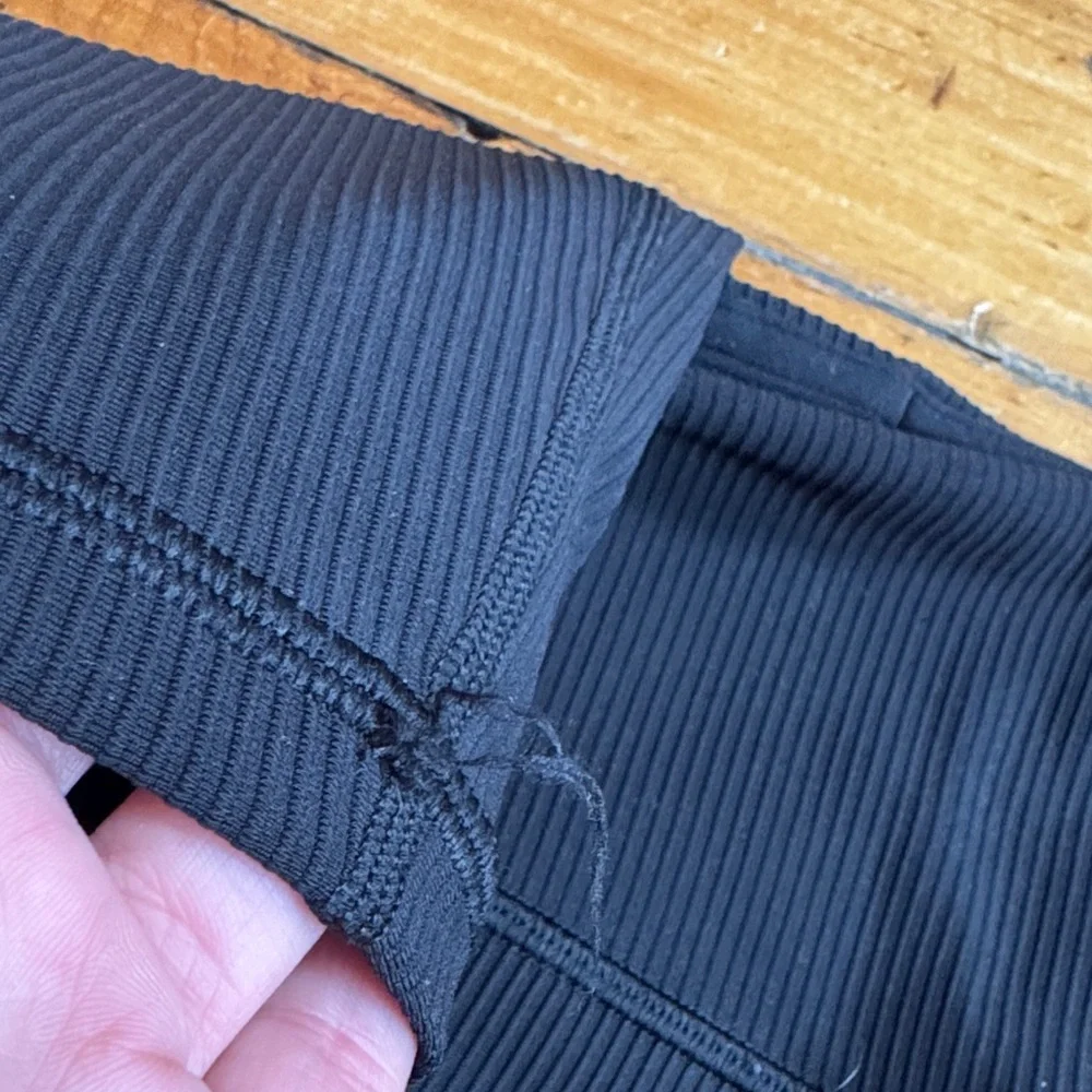 Athleta Black Ribbed Set - Picture 6 of 8